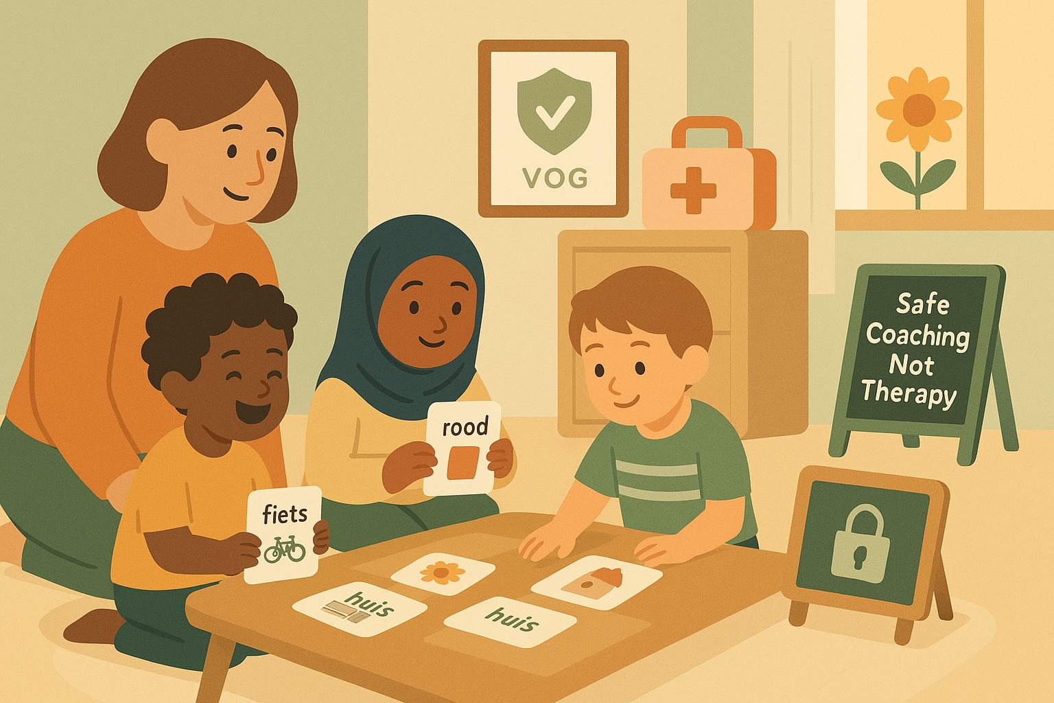 Children learning safely